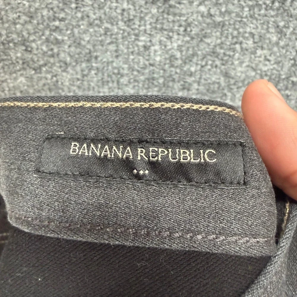 Banana‎ Republic Travel Jean Mens 29x30 Gray Athletic Fit Stretch Denim Pants